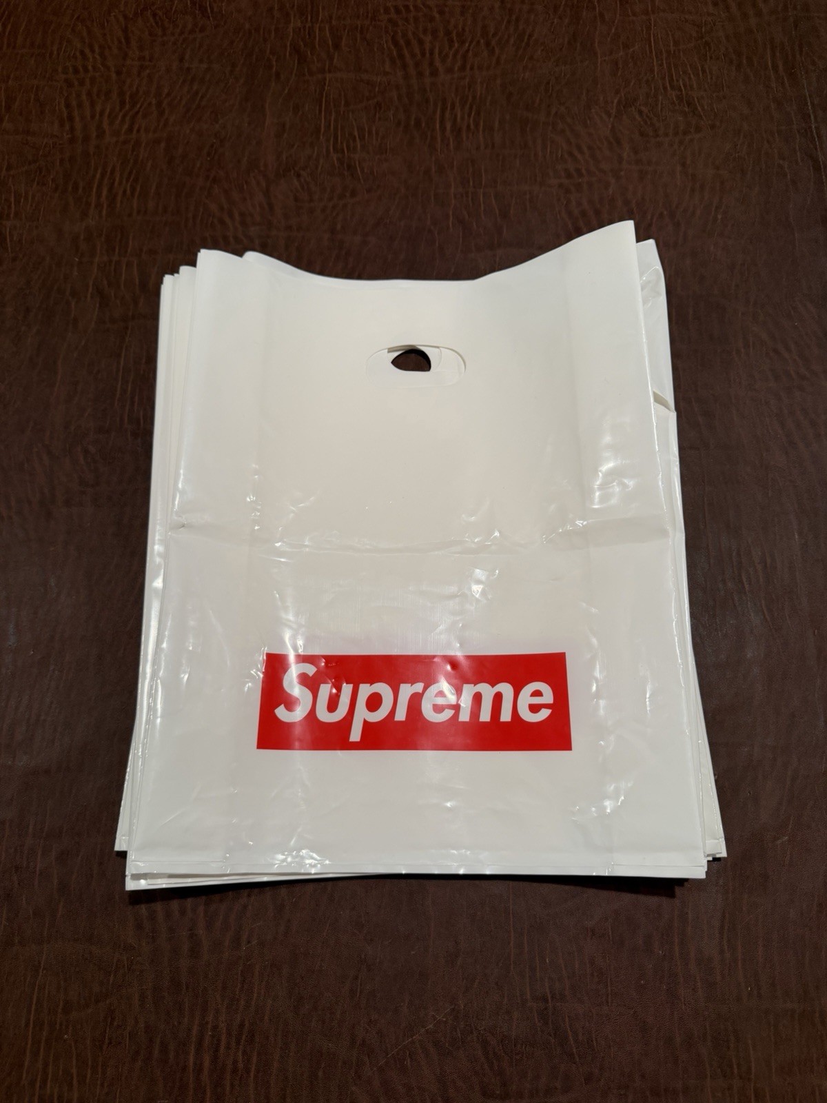 Supreme Small Shop Bag Red Box Logo – Authentic In-Store Shopping Bag