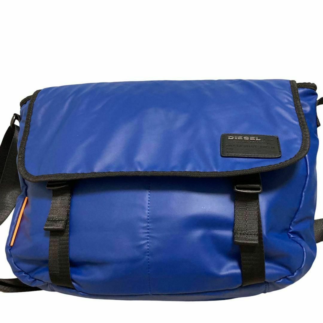 Diesel Men Messenger Bag Shoulder Nylon Blue Crossbody 35x11x45cm Luxury Stylish