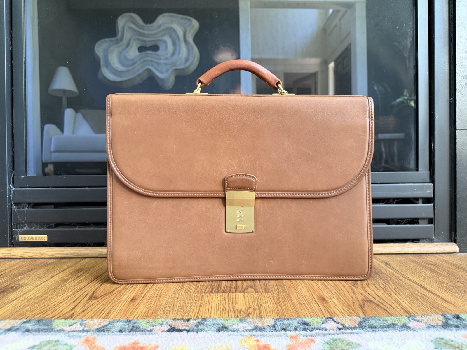 Vintage Coach 5353 Diplomat British Tan Leather Briefcase – Pristine Condition