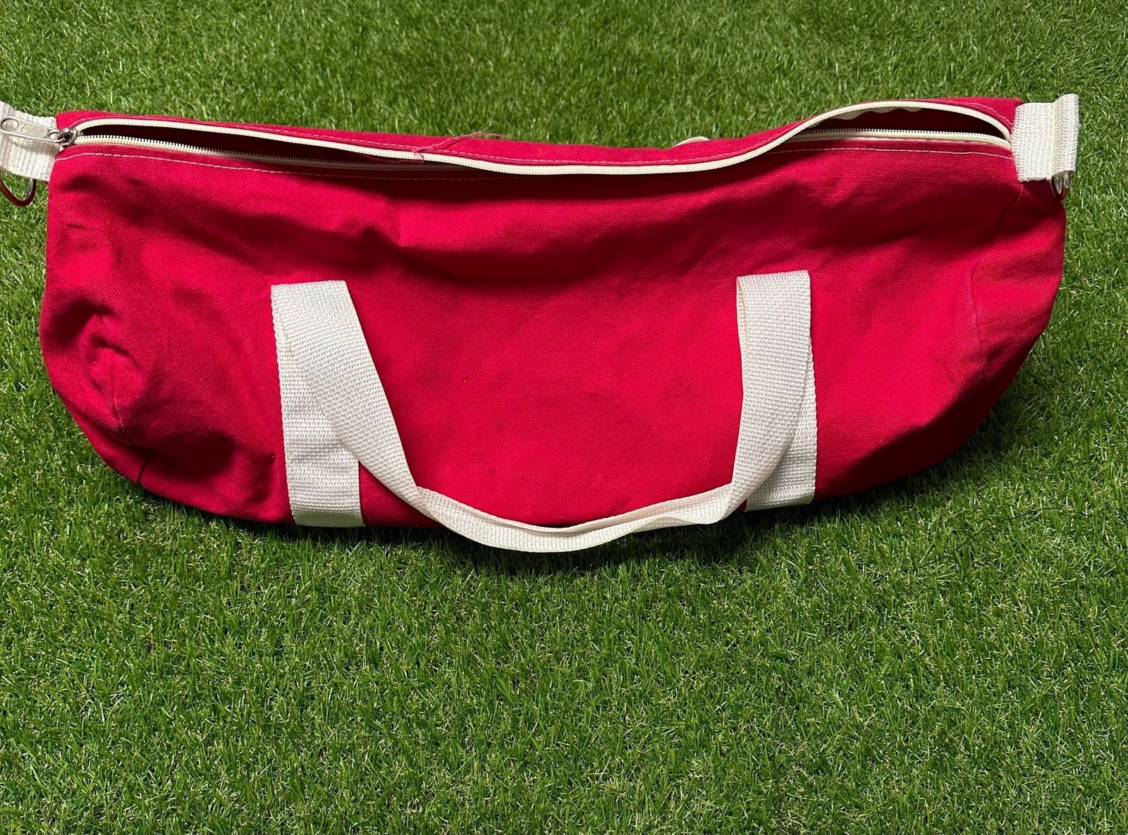 Augusta Sportswear Vintage Red Canvas Chevrolet Corvette Embroidered Duffle Bag