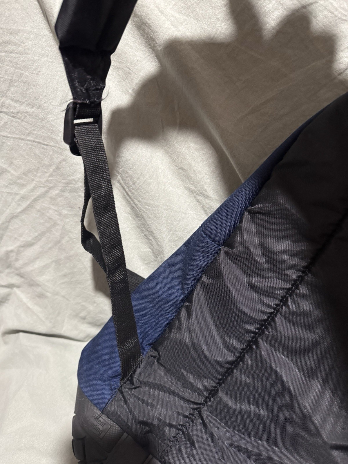 Vintage JANSPORT Backpack Thick Rubber Tire Bottom Blue Bookbag Backpack Blue