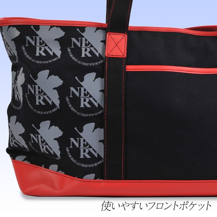 EVA GOLF Evangelion Tote Bag Polyester Campus W18.8 x H11.8 x D5.9in JAPAN NEW