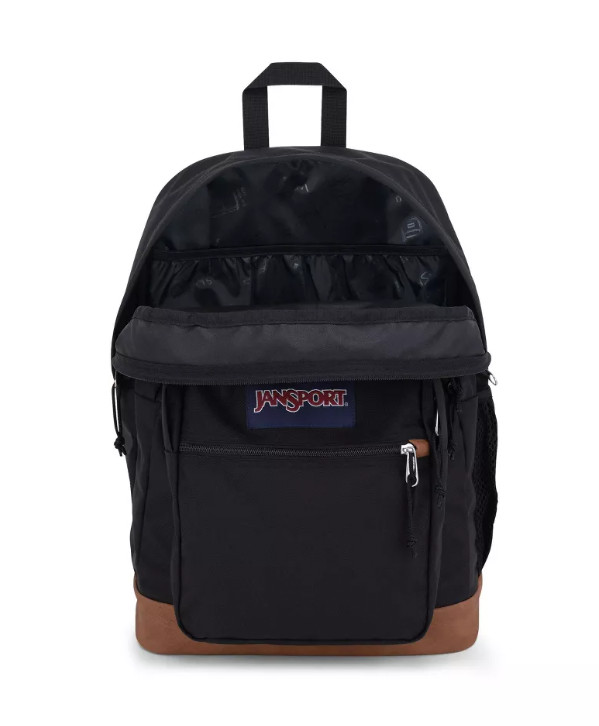 JanSport Cool Student Backpack Black 15″ Laptop Sleeve 34L School Travel Bookbag