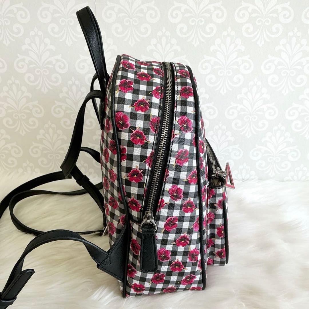 Guess Rucks Gingham Check Floral Pattern
