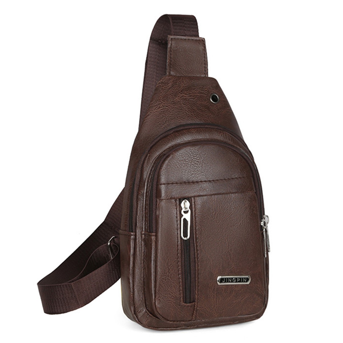 Men’s Single Shoulder Bag Outdoor Leisure Crossbody Bag Multi Layer Chest Bag