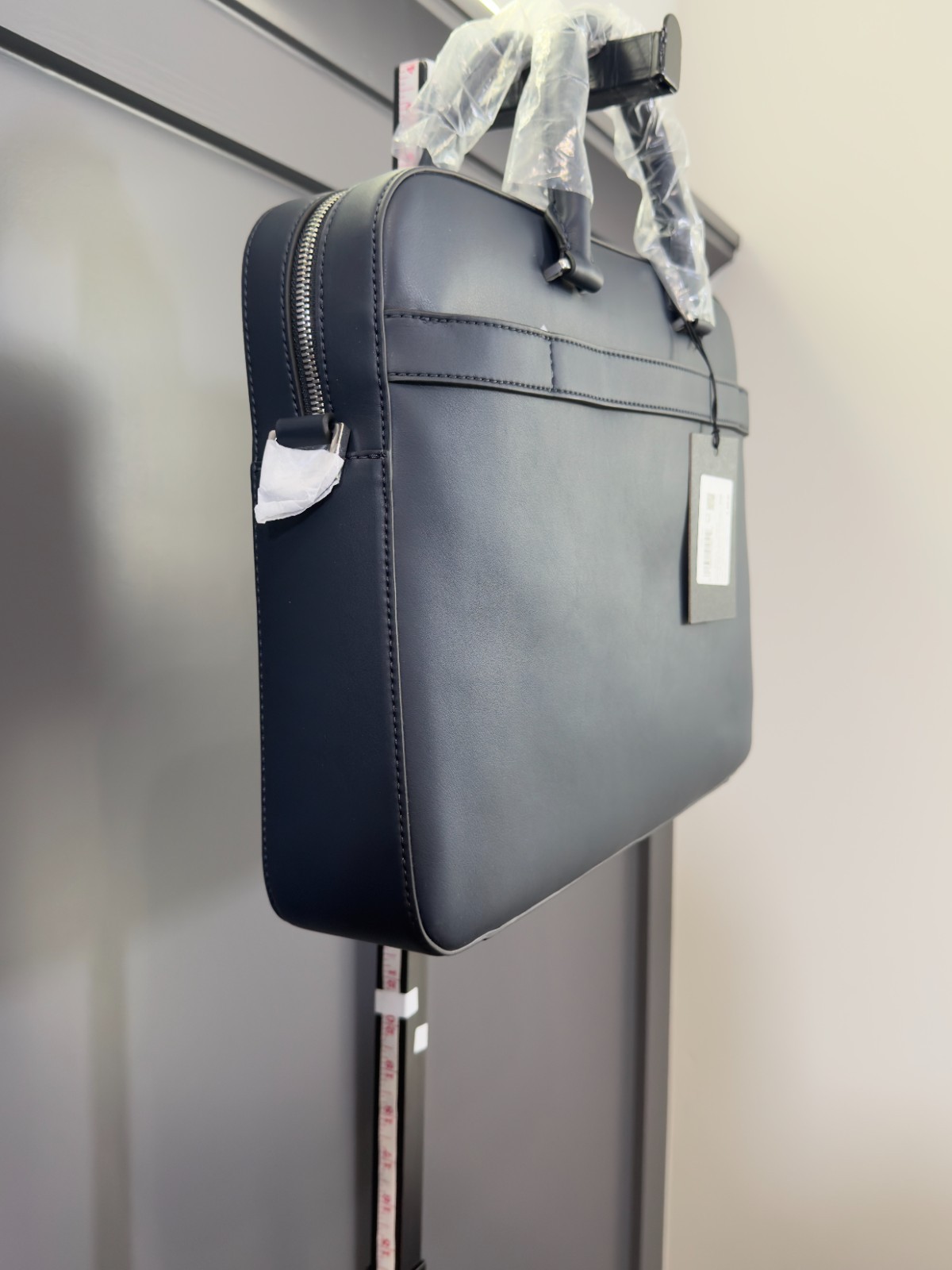 NWT BOSS “Ray” Faux-Leather Document Case, Textured Trim, $230 MSRP