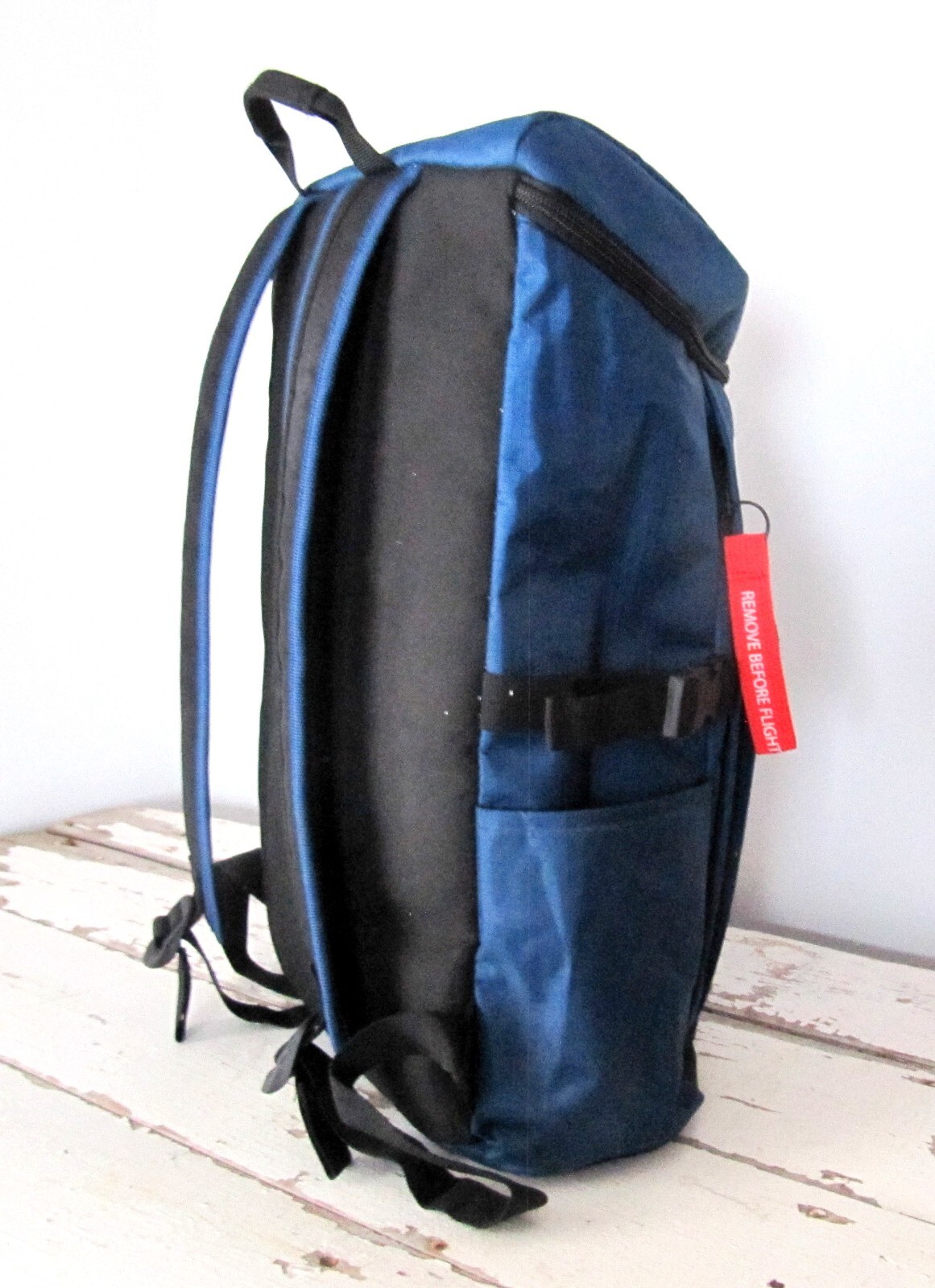 Mad Engine NASA Flight Suit Backpack Blue Ripstop Canvas Astronaut RARE