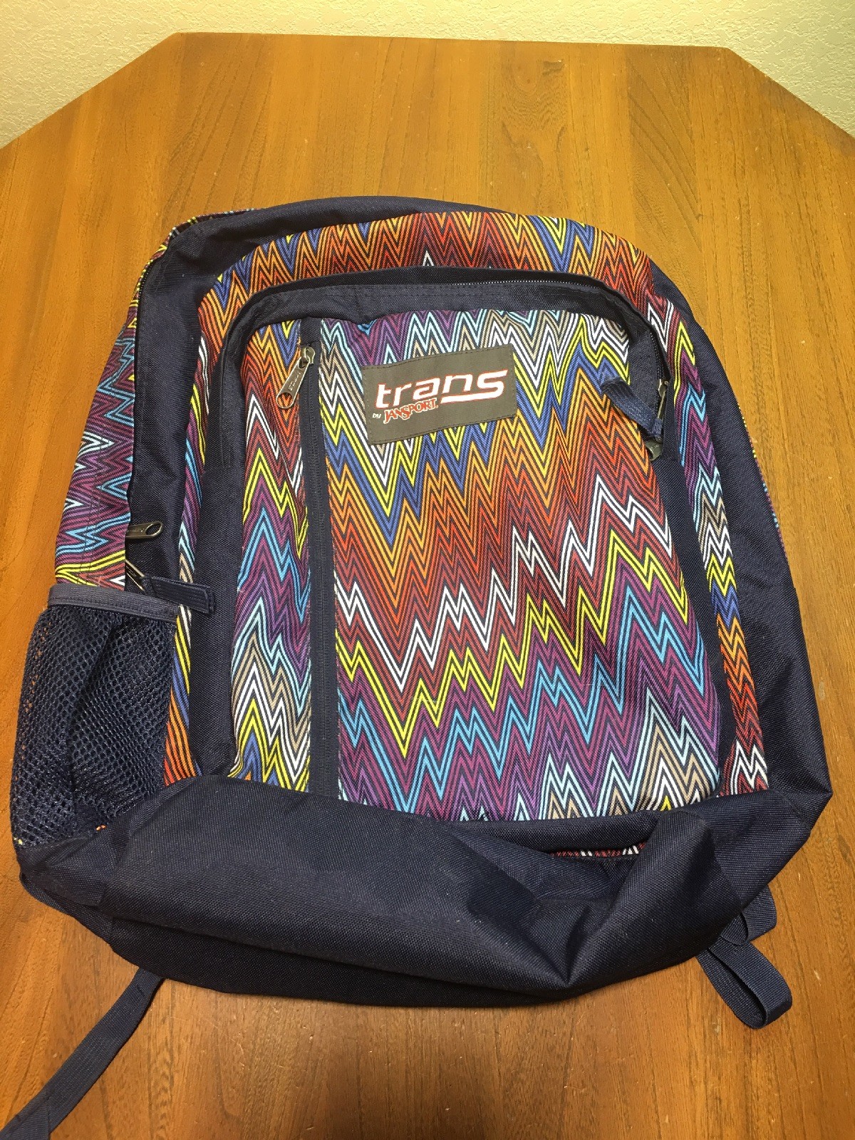Trans by JanSport Multi Colored Backpack with 5 Compartments And Padded Back