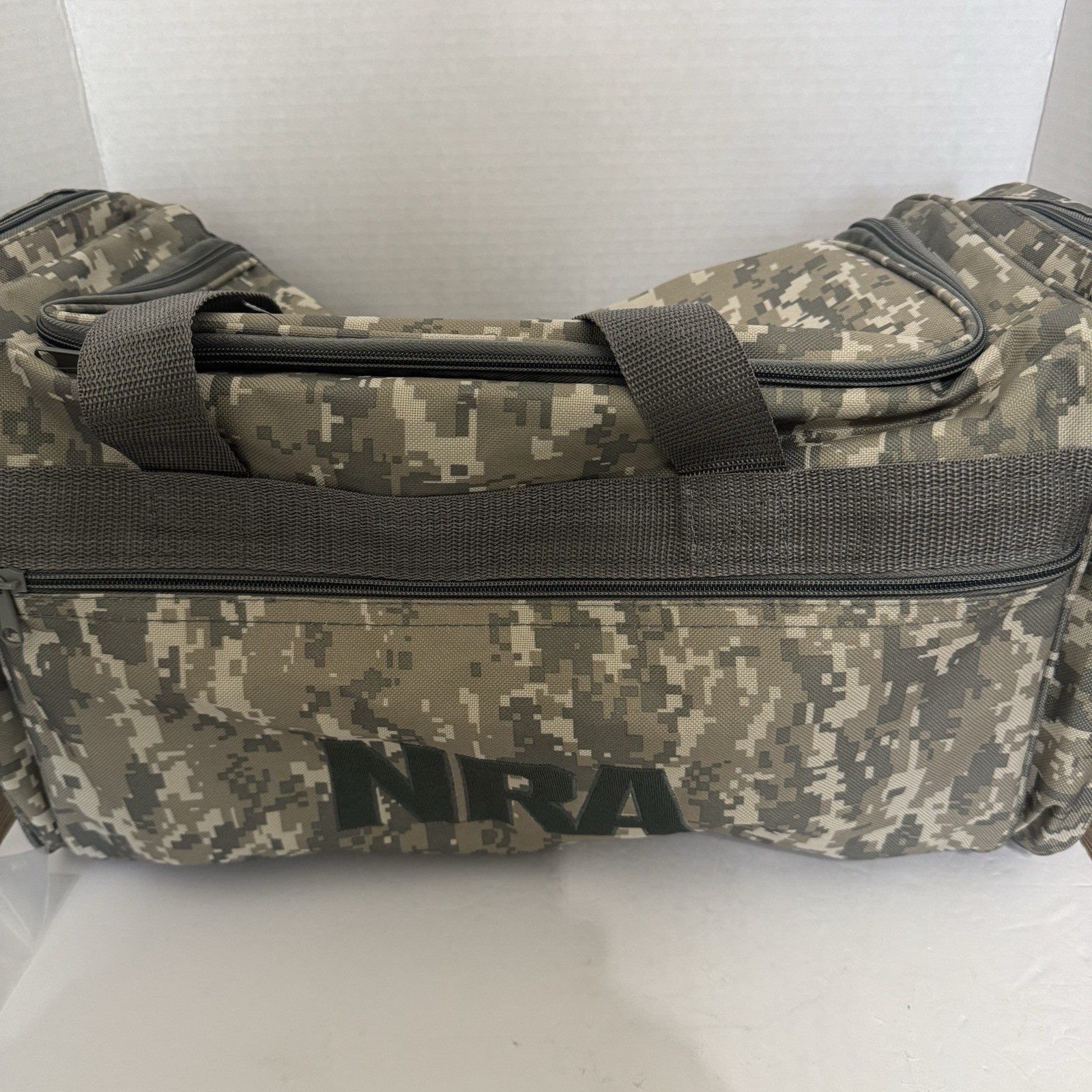 NRA Digital Camo Duffel Bag Tactical Gym Travel Bag No Shoulder Strap