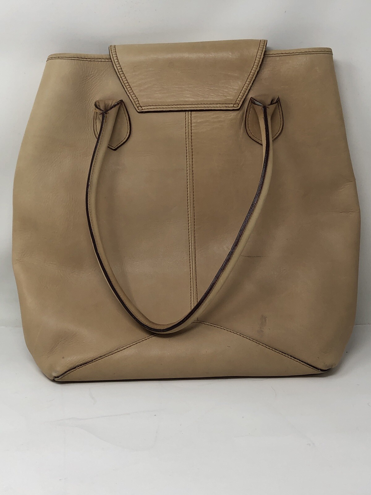 vtg Harness Collection By Michael Bianco Large Leather Shoulder Bucket Bag Purse