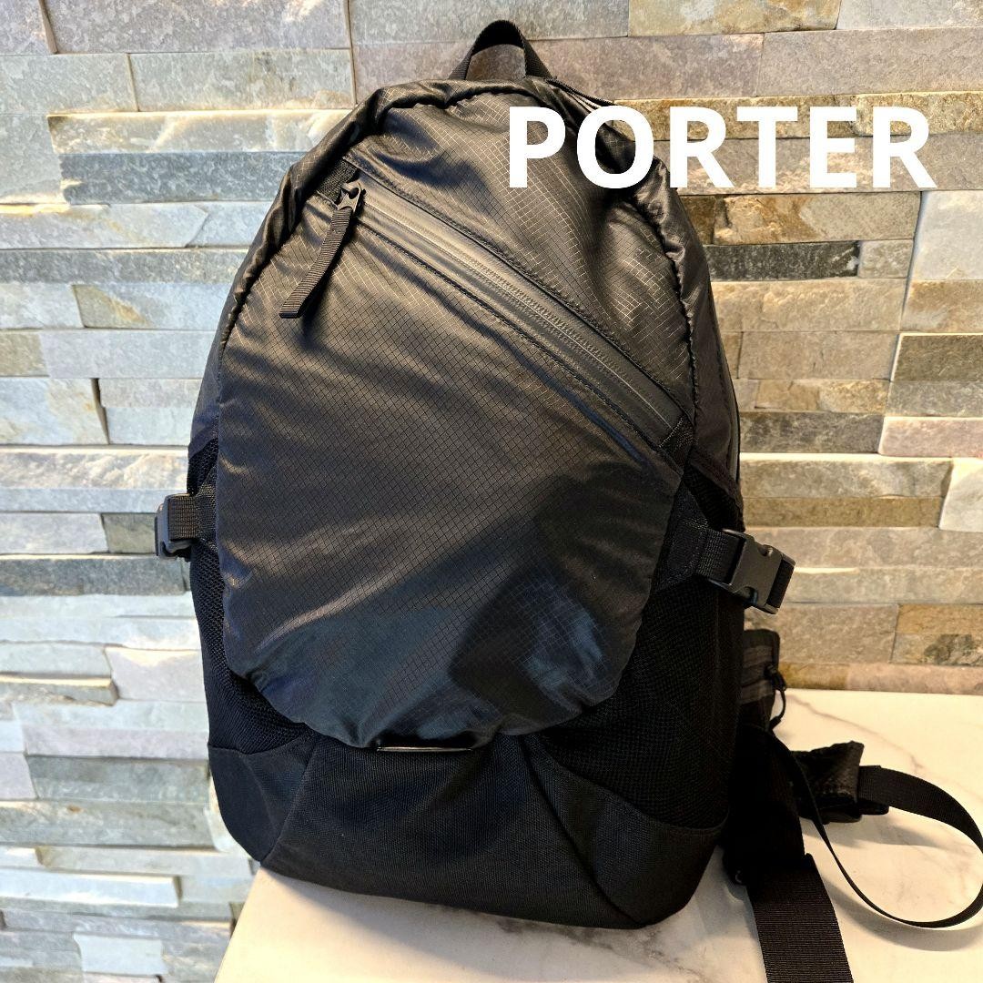 Porter Liquid Rucksack Cycle Bag Black Unused Discontinued Rare 42x28cm JAPAN