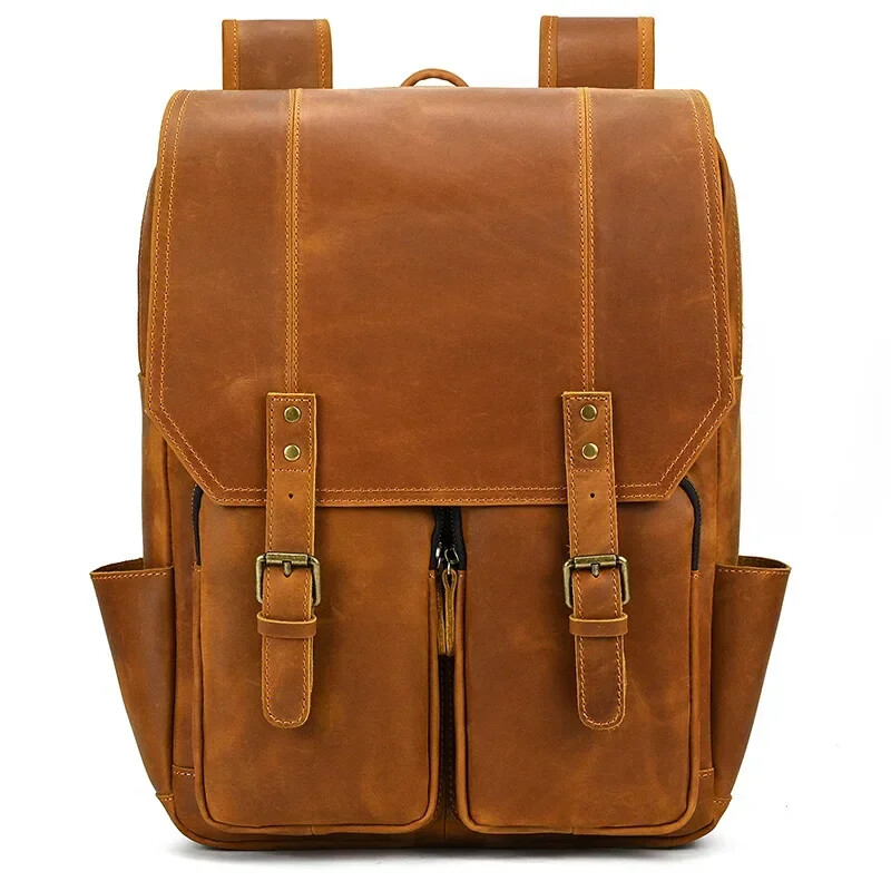 Bags Men’s Backpack Backpack Travel Backpack School Bag Men Leather Daypack