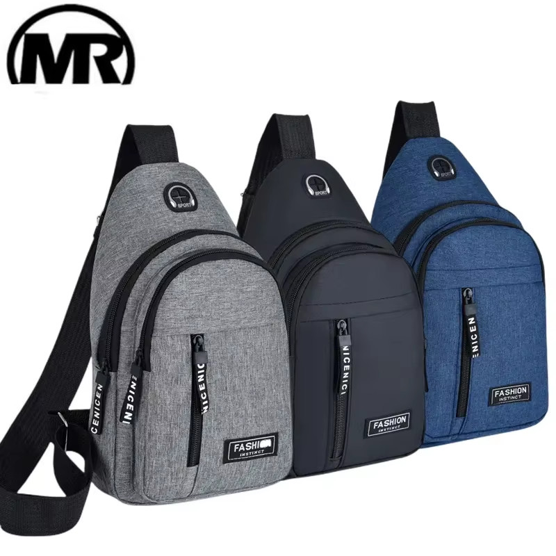 2025 New Multifunctional Chest Bag Men’S Fashion Trend Oxford Cloth Shoulder Bag