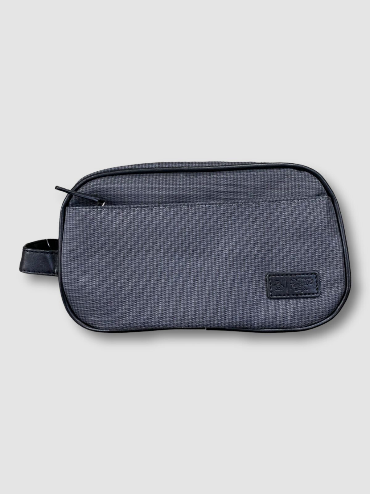 $53 Original Penguin Men’s Gray Fuax-Leather Travel Kit Bag