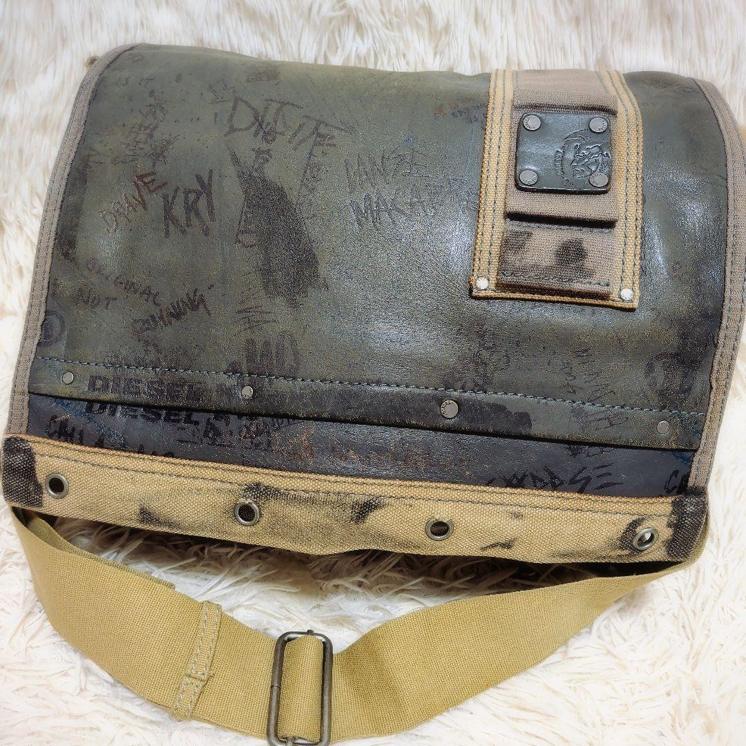 Diesel Men Vhtf Y2K Messenger Bag Vintage 21x12x28cm Luxury Stylish Casual Italy