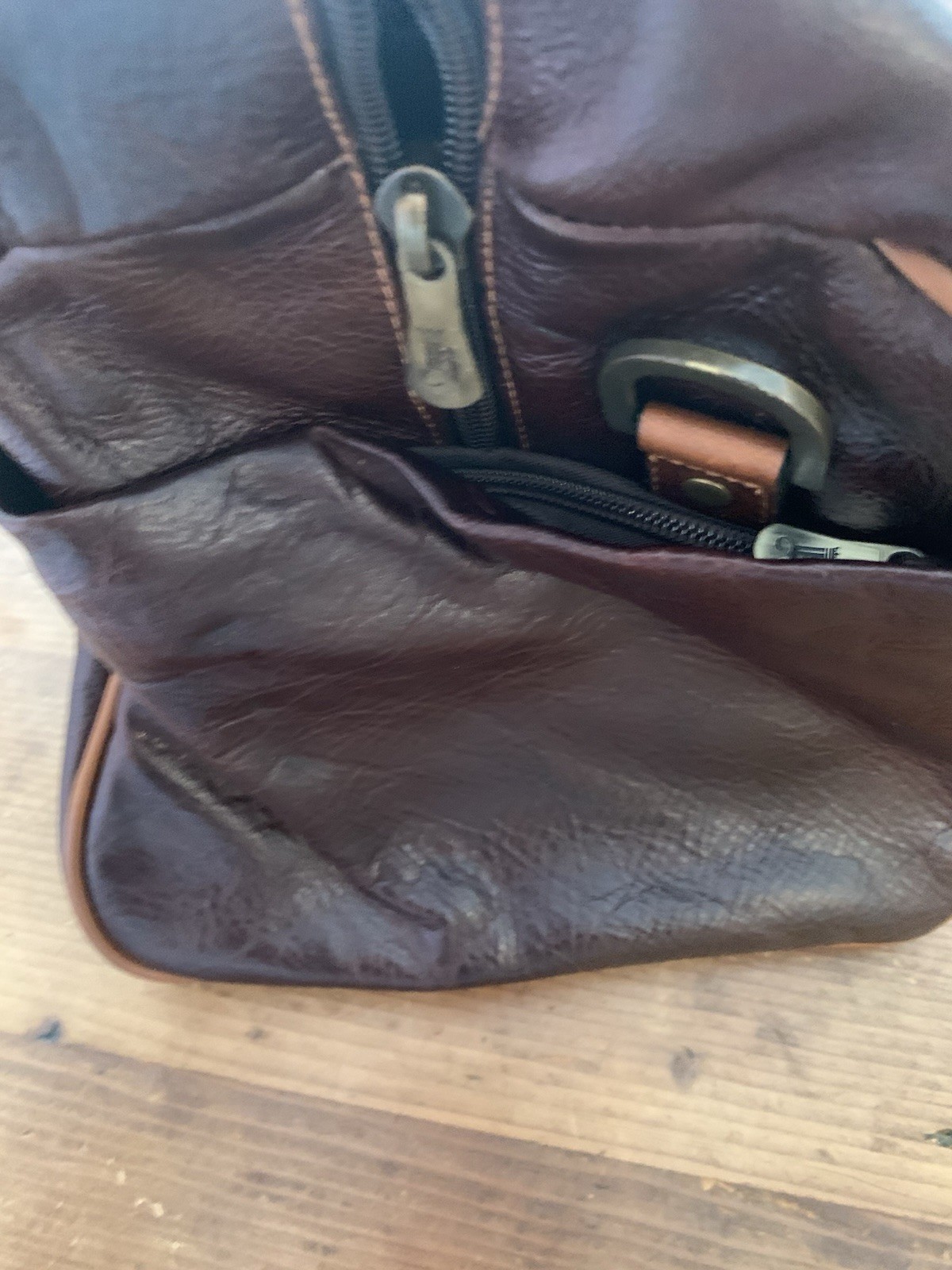 New Links & Kings Sundance Duffel Rustic Saddle Bag NWT Duffle MSRP $500