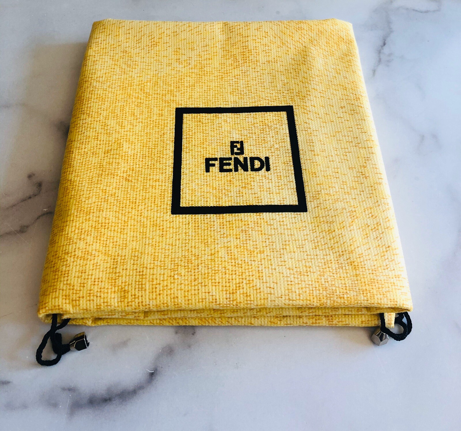 FENDI 100% Black Cashmere Logo Monogram Large Duffle Travel Bag
