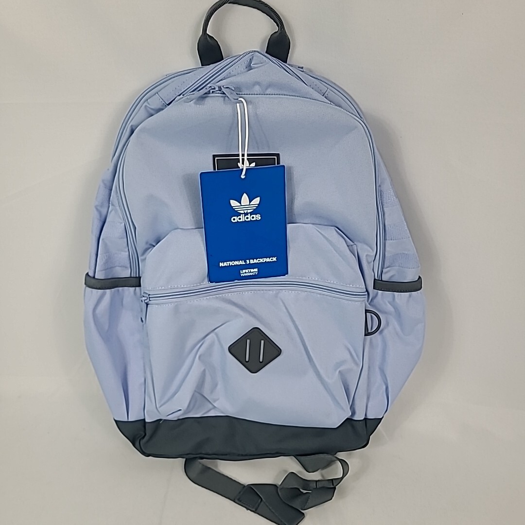 NEW Adidas Originals National 3.0 Backpack GC1192, Blue Dawn/Onix Grey, MSRP $60