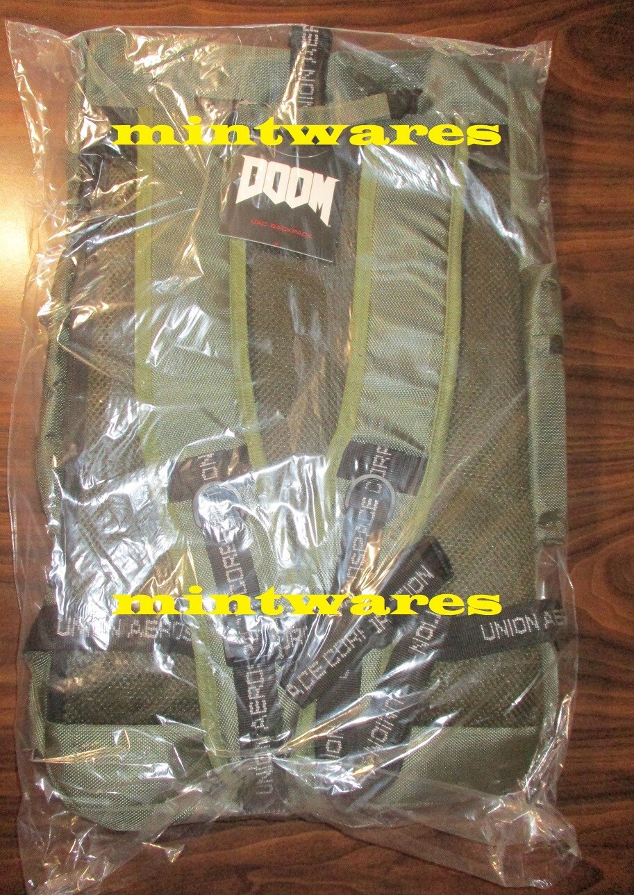 Doom Union Aerospace Corporation UAC Rolltop Backpack Bag NEW