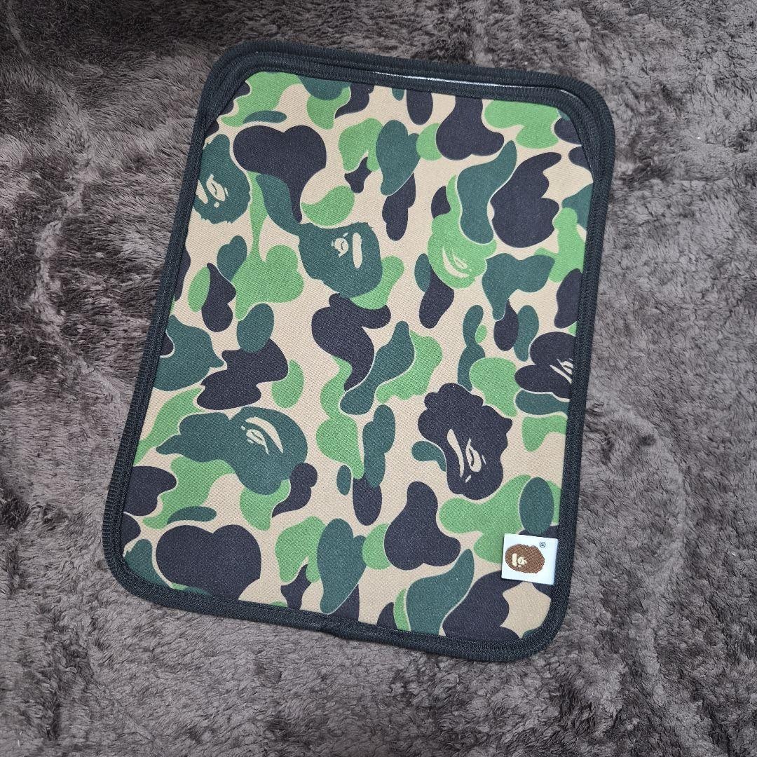 A BATHING APE PC Case Camouflage Pattern Cushioned Sleeve 18x25cm BAPE Used