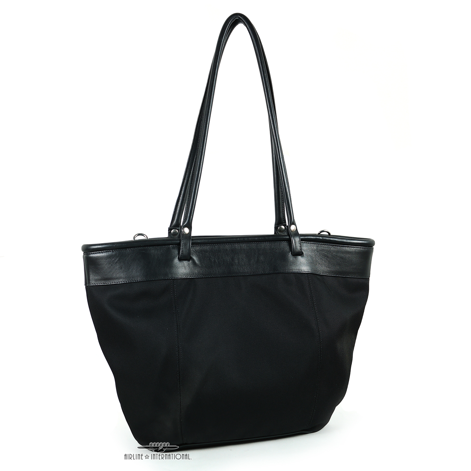 Nicoli Black Business Travel Tote – Made in Italy – Original Retail $175