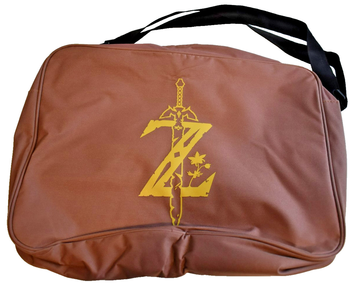 Legend of Zelda Brown Messenger Bag – Laptop 16”x12”x 3.5” Nintendo Bag