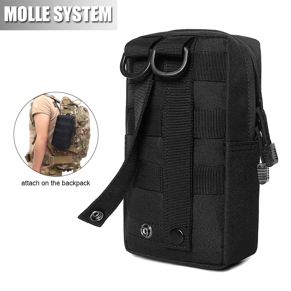 Tactical Compact Water-Resistant Pack Molle EDC Organizer Pouch Small Waist Bag