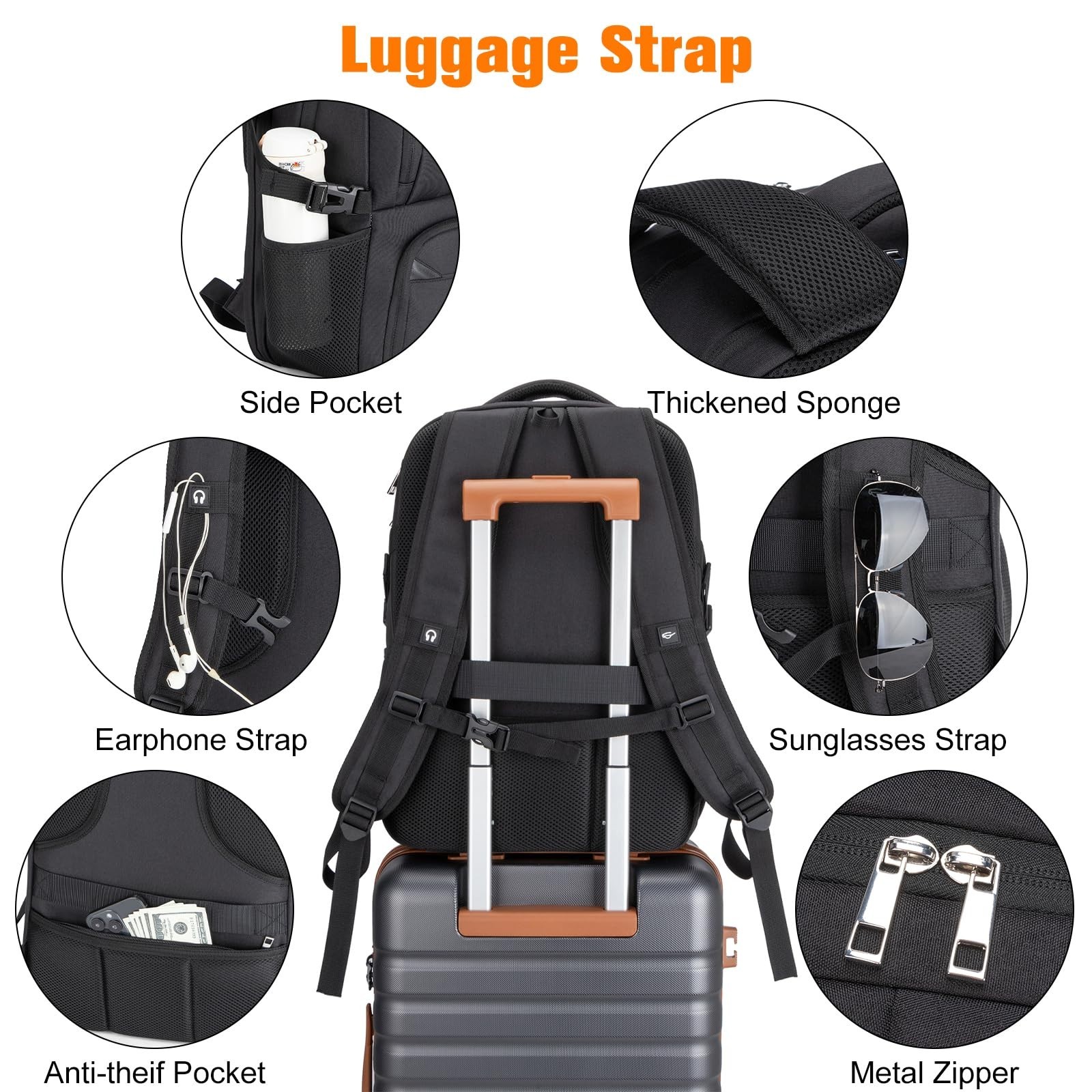 Insulated Lunch Backpack for 17″ Laptop, Water-Resistant Work & Travel Bag, Hiki