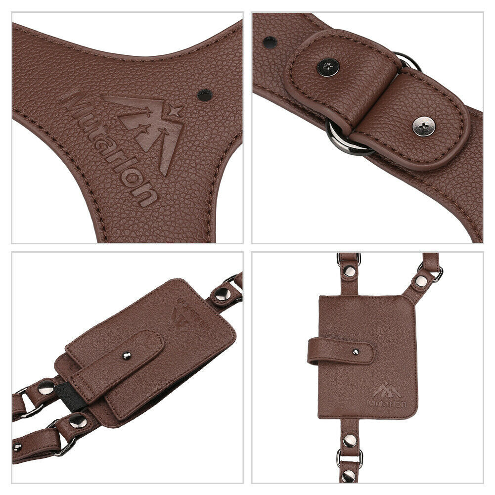 Anti-Theft Hidden Underarm Strap Wallet Double Shoulder Pouch Holster Phone Bag