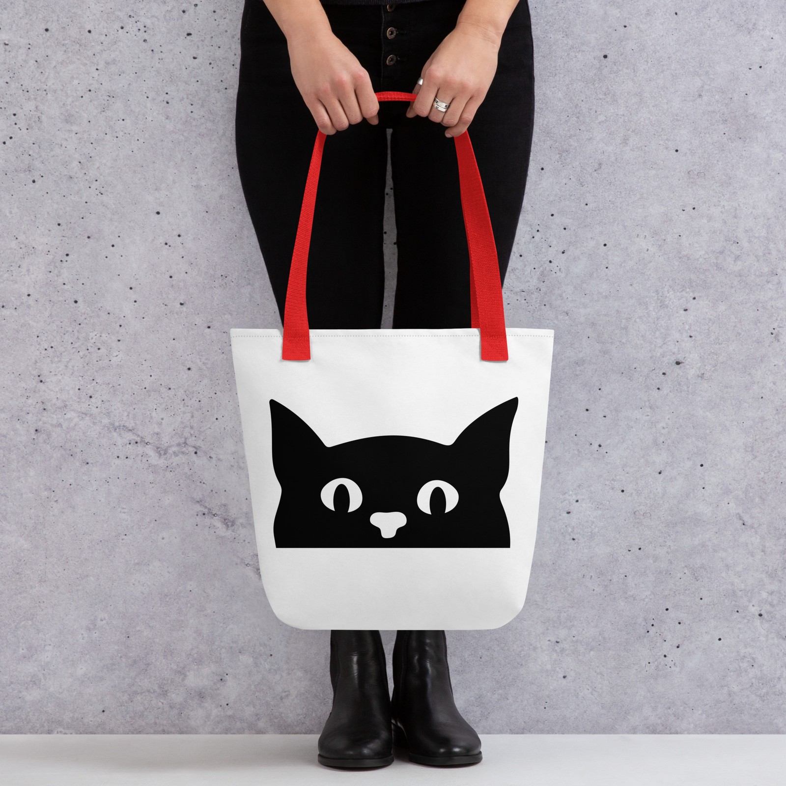 Cat Peekaboo Tote bag