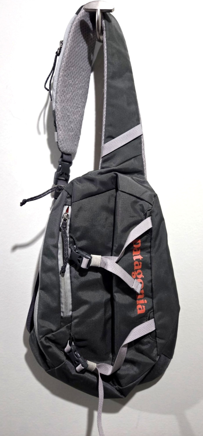 Patagonia Atom 8L Sling Crossbody Bag Backpack Travel Purse GRAY