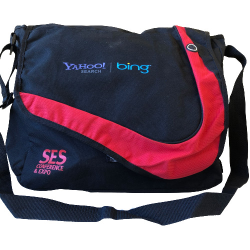 Messenger Bag YAHOO! SEARCH + BING Logo Conference & Expo by Leeds