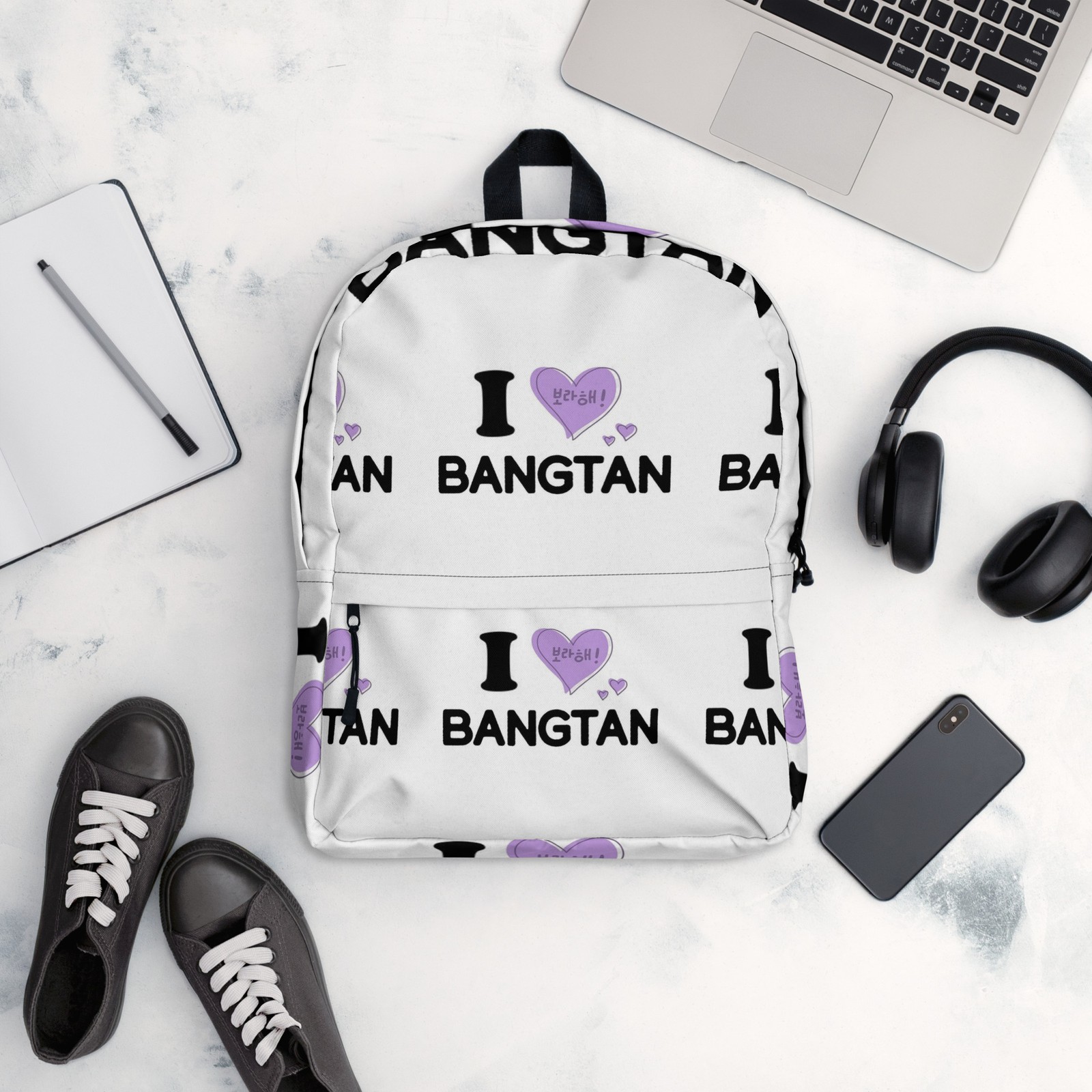 I Heart BTS Bangtan Backpack