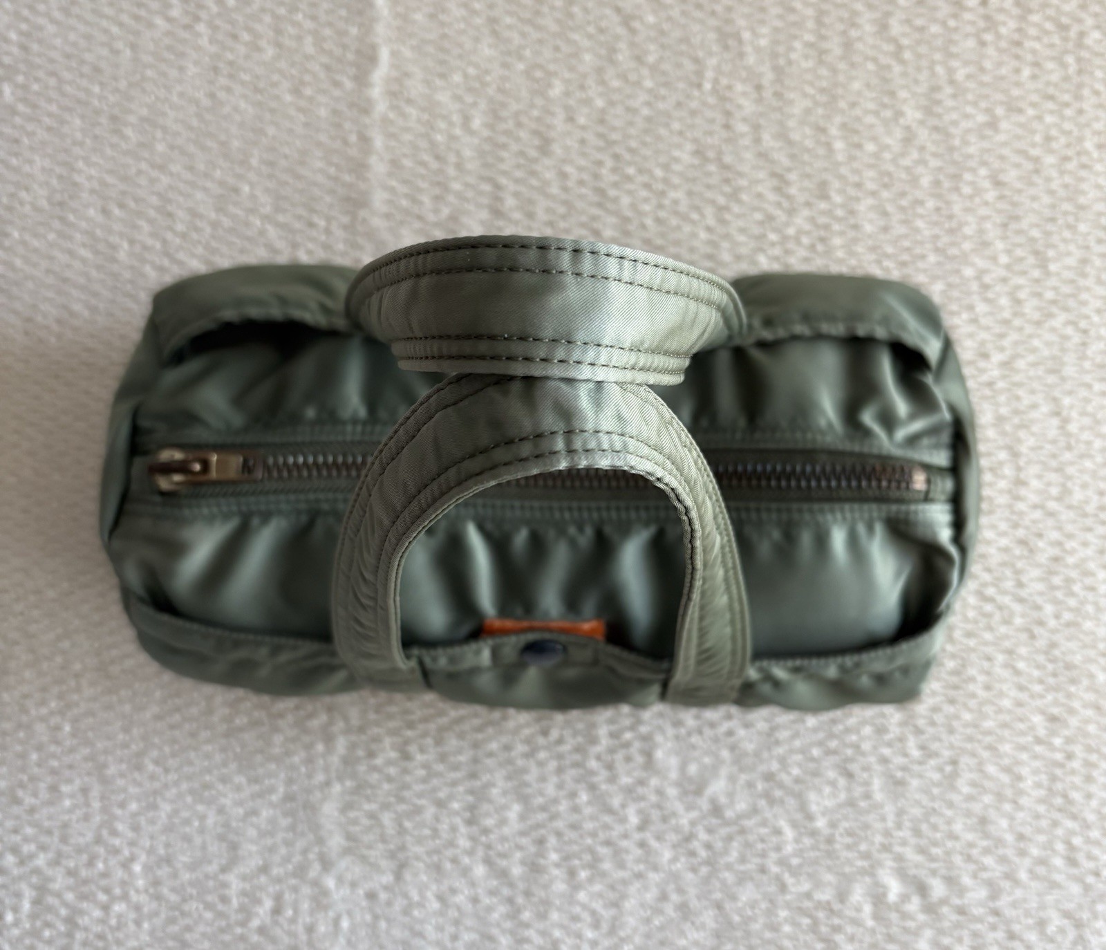 Yoshida & Co. Porter Tanker Mini Boston Bag Sage Green Used 28cm×13cm×12cm