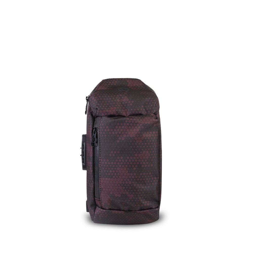 Skunk ECLIPSE Smell Proof Cross Body Weather Proof Backpack RED WINE CAMO