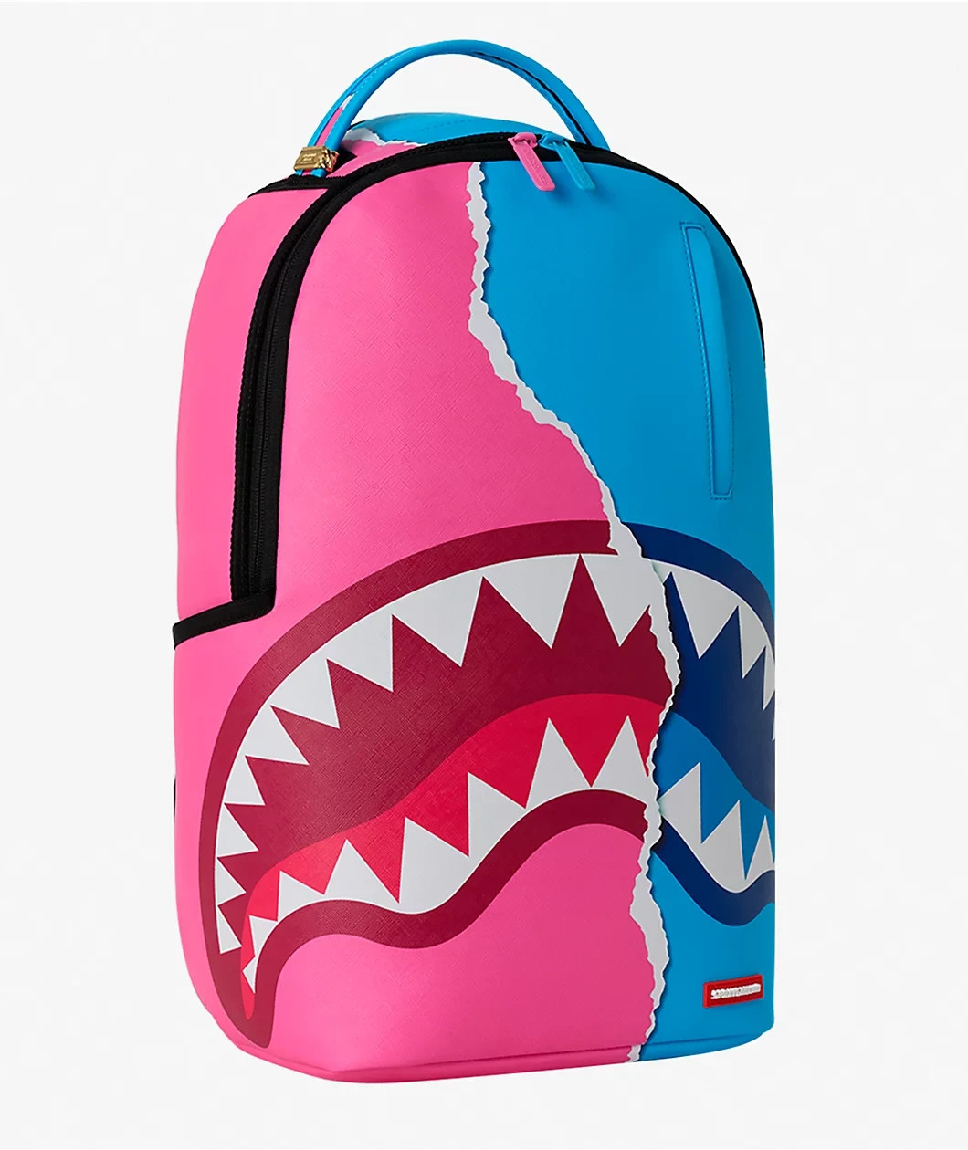 Sprayground Shark Central Cotton Candy Backpack Dimensions 18″ H x 11.5″ W x 6″D