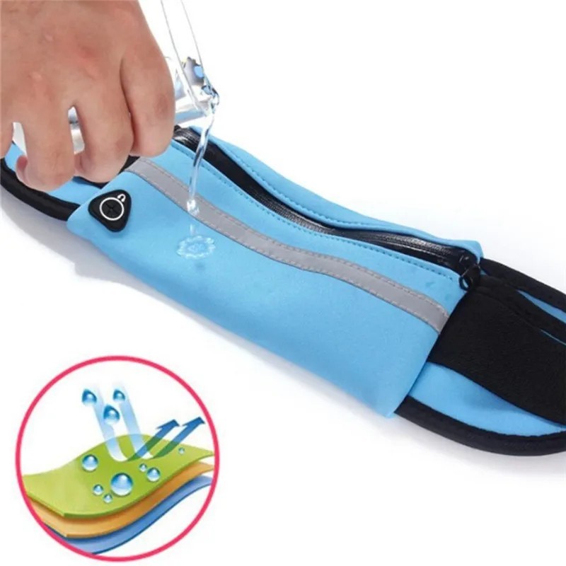 Running Bum Bag Fanny Pack Travel Waist Money Belt Zip Hiking Pouch Wallet