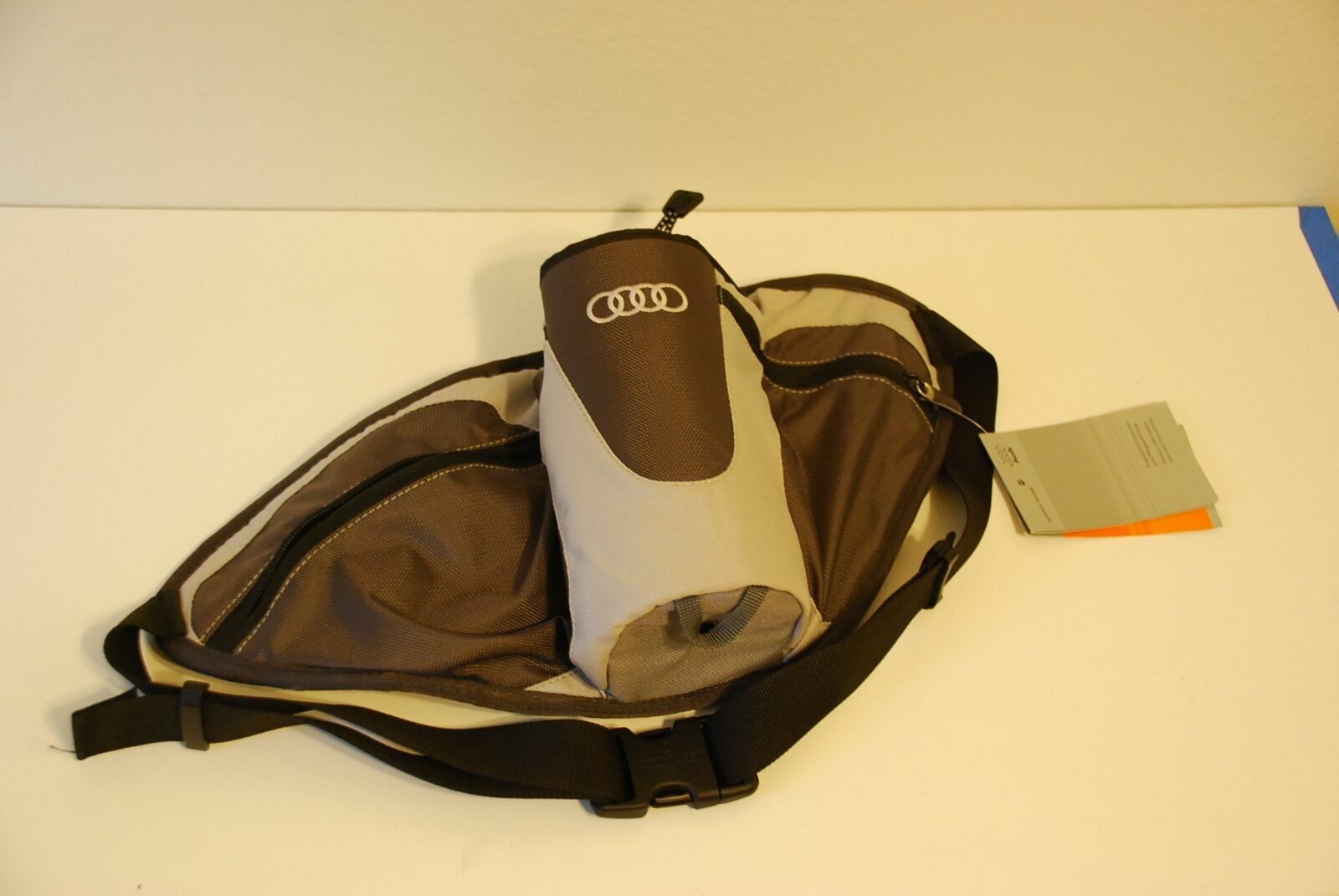 NEW AUDI BOTTLE BELT HIKING / CYCLING / TRAVEL / GYM BAG QUATTRO
