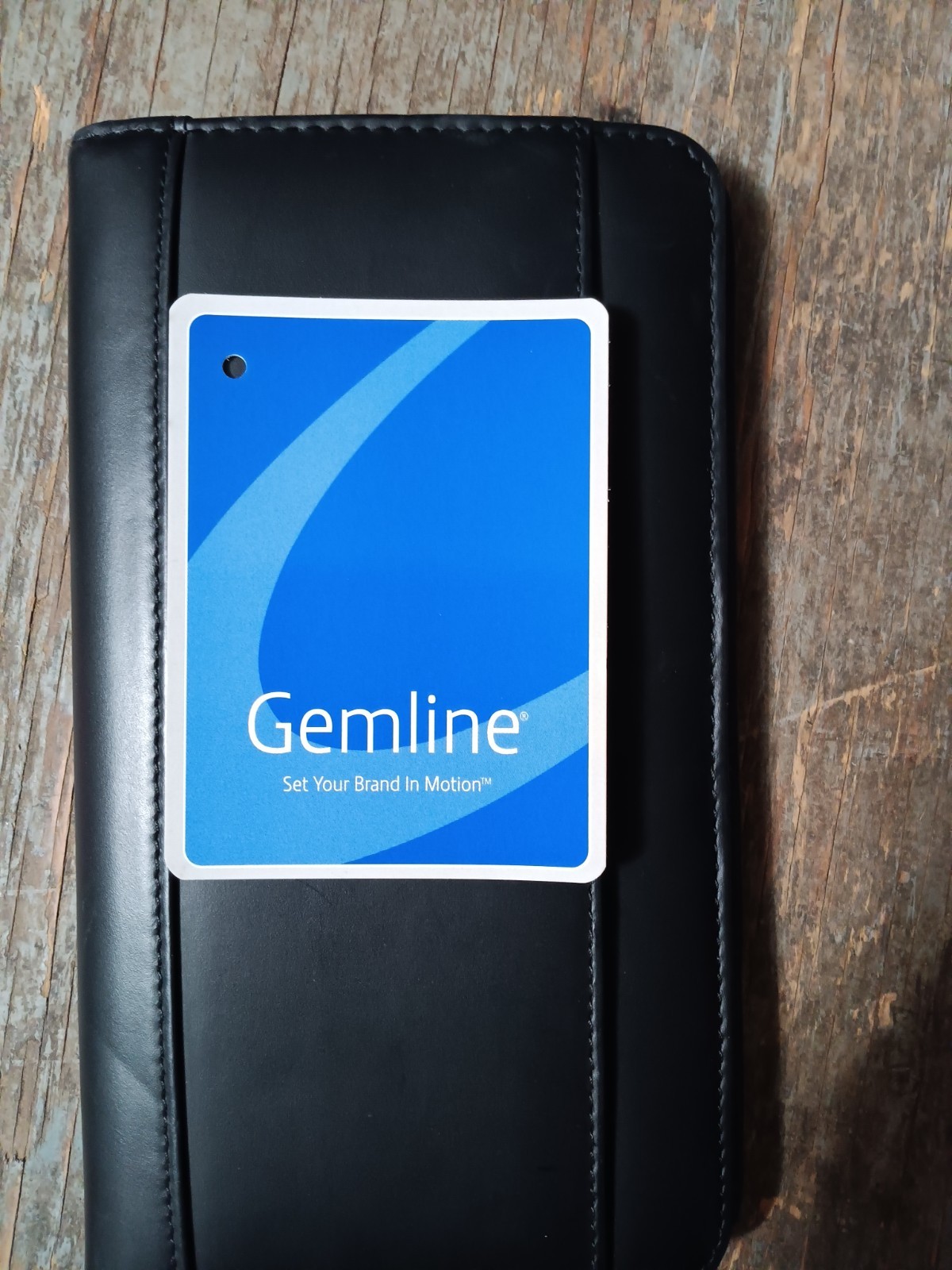 Gemline Leather Travel Leather Wallet Black EUC *See Description