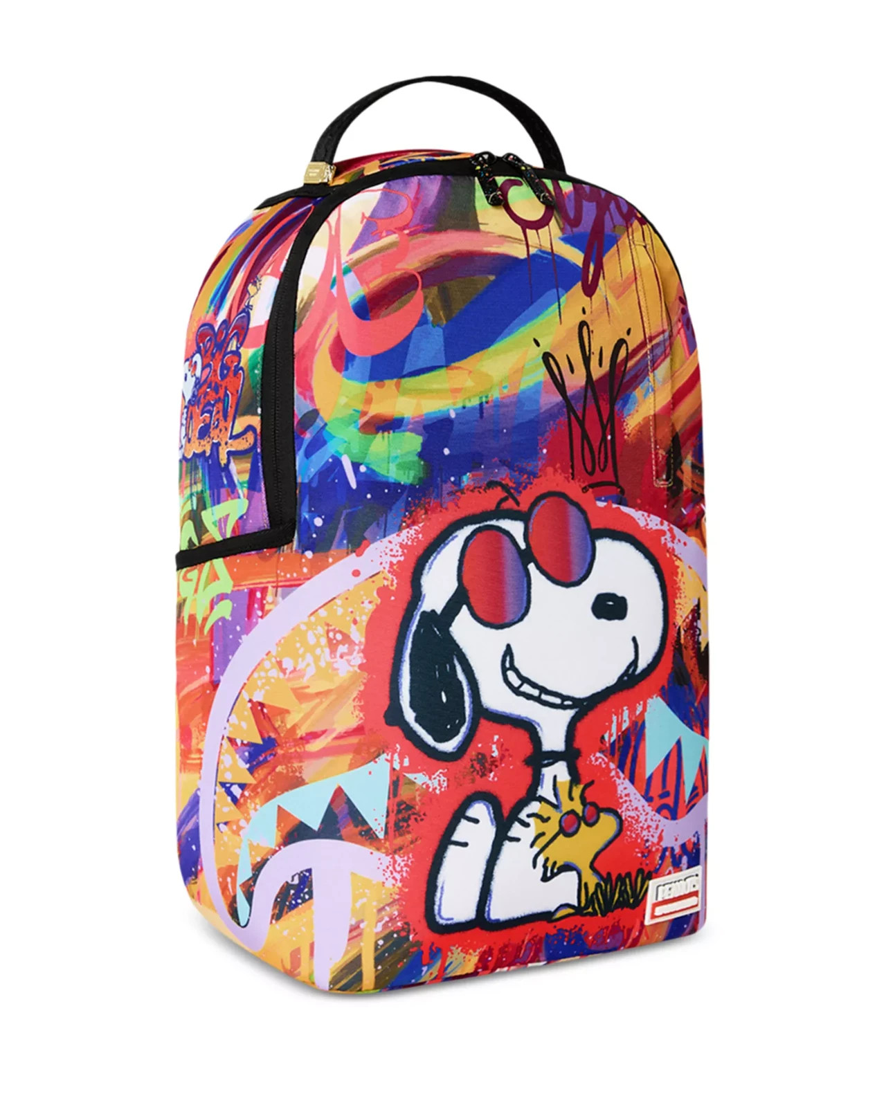 Sprayground x Snoopy Street Art Backpack🔥New Black Bookbag Large School Bag