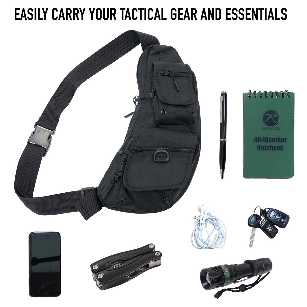 Rothco Tactical Crossbody Bag – Midnight Woodland Camo