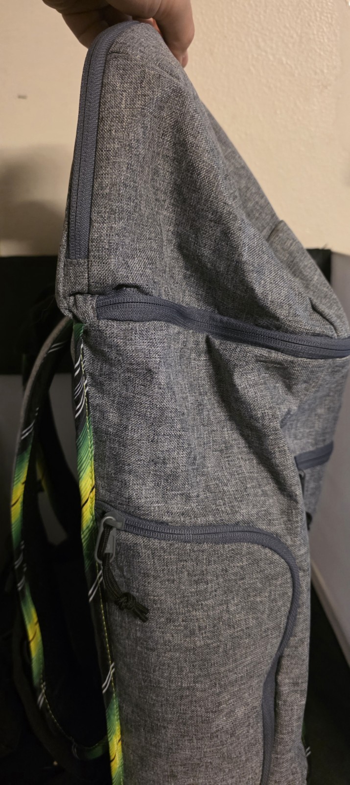 New Era Monster Energy Backpack Gray Claw Logo Laptop Bag Travel Athlete