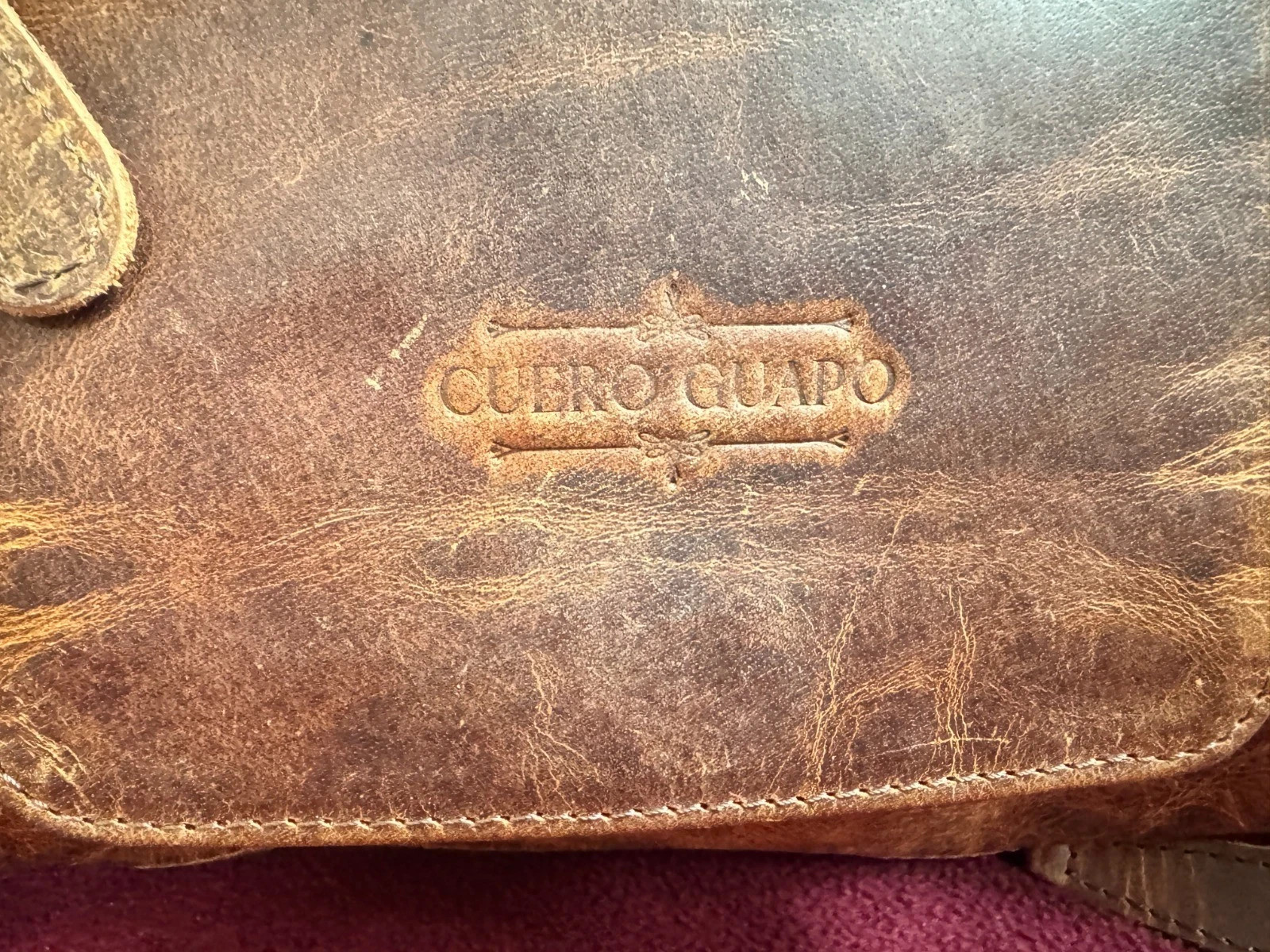 Large Full Grain Leather Dopp Kit Shaving Toiletry Travel Bag Brown