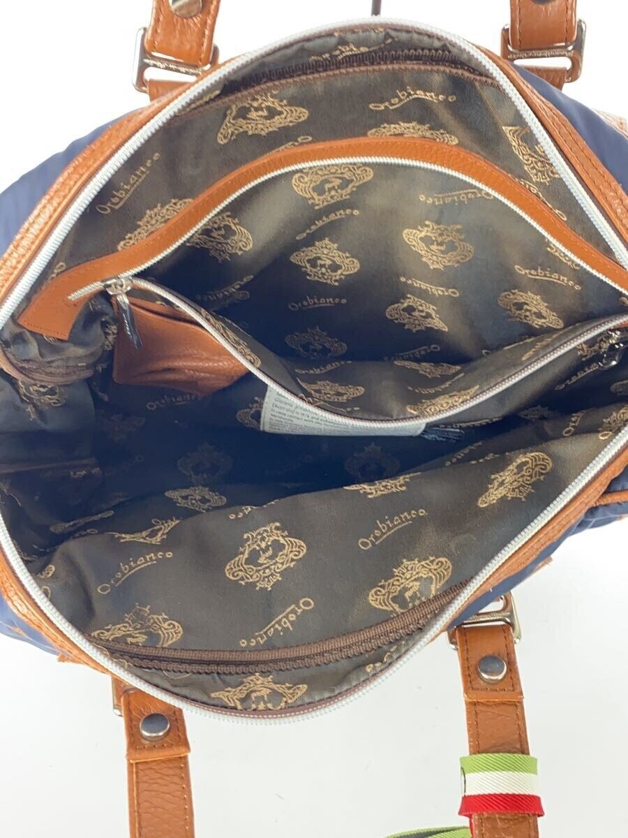 Orobianco Tote Bag NVY Plain Business Bag Shoulder strap not available