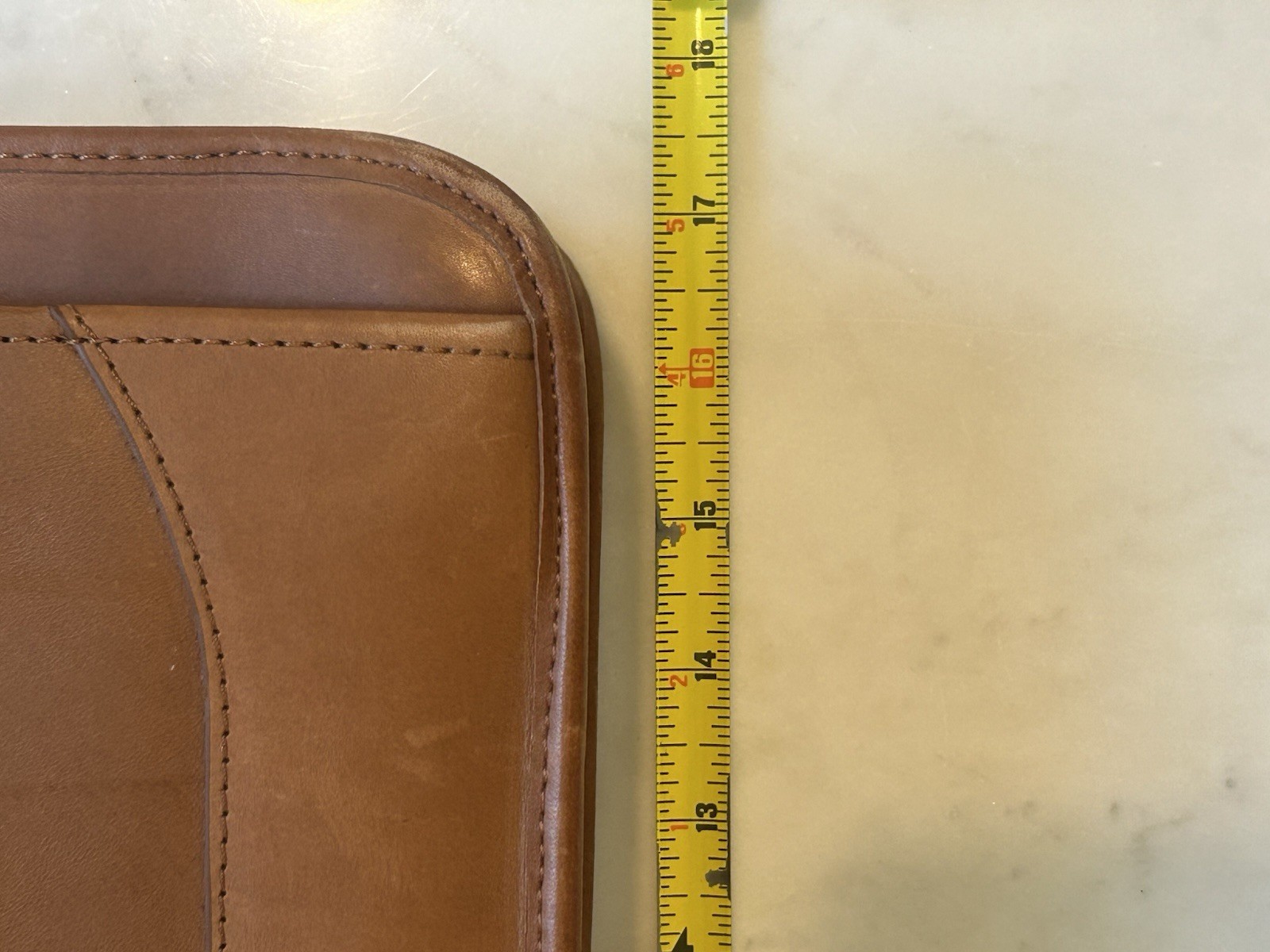 LL Bean Leather Messenger Briefcase Bag 80’s 90’s Brown Leather Classic USA