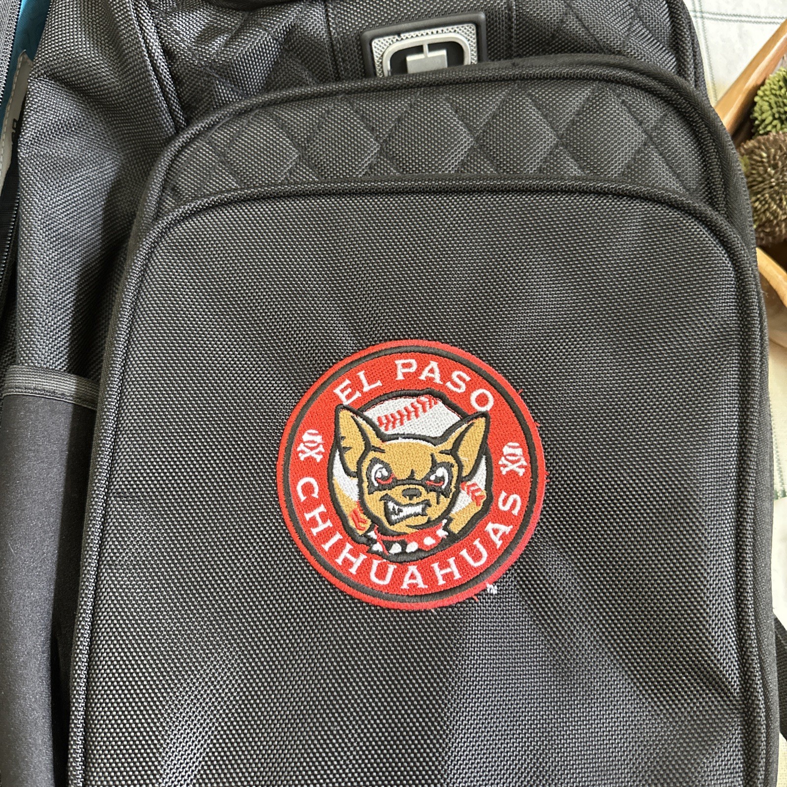 Ogio Epic laptop backpack with El Paso Chihuahuas baseball embroidered patch