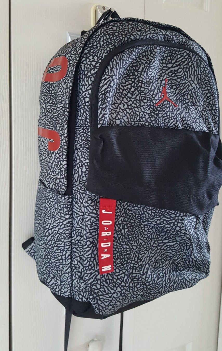 Nike Jordan Patrol Backpack Cement Print Elephant Print 9A0172 G3A Large