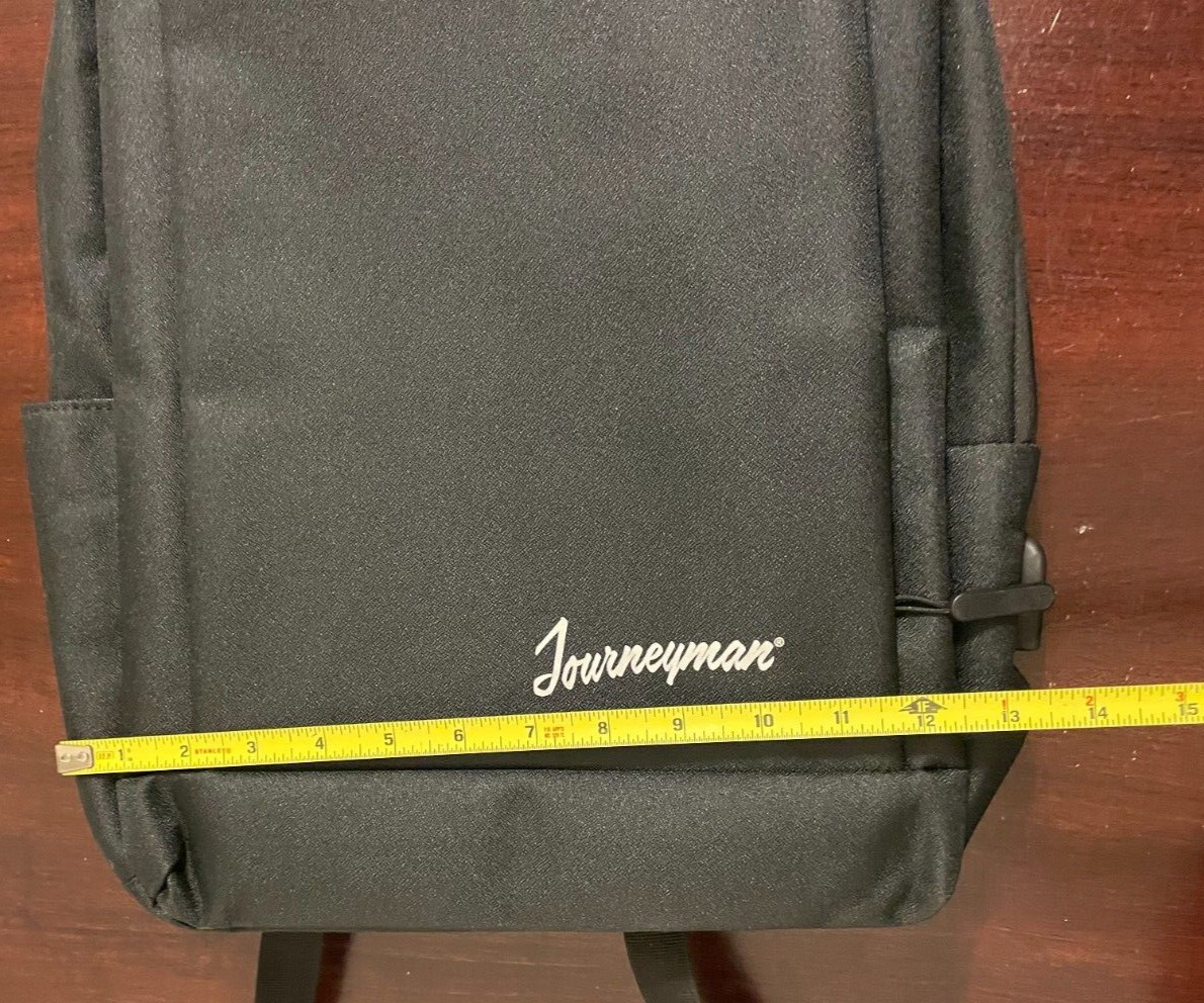 NEW The Journeyman Bag Co. Backpack Laptop Work Travel Black USB Port