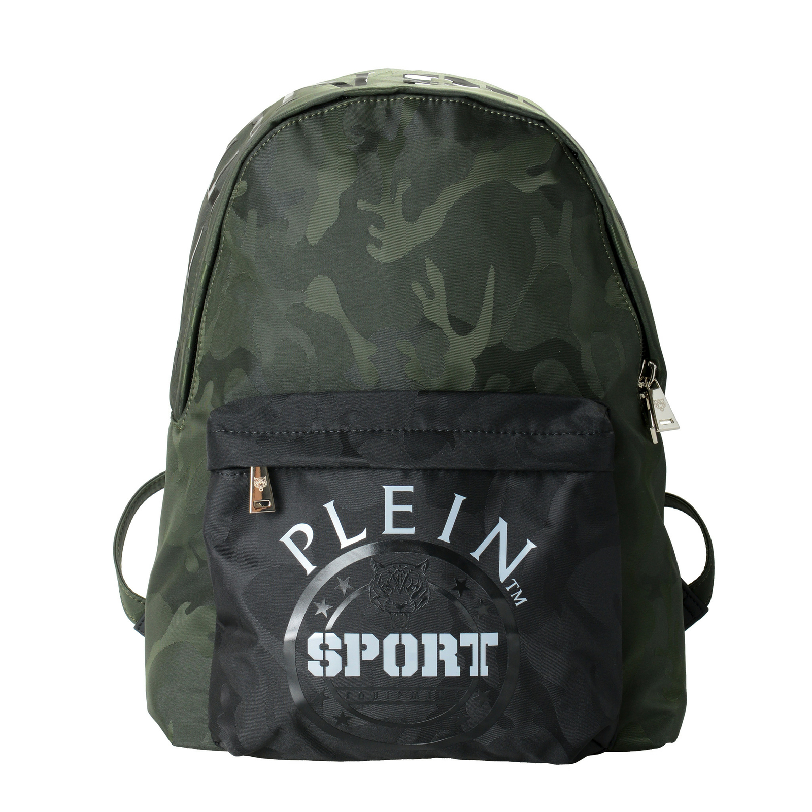 Plein Sport Unisex Military Print Green “ZAINO EASTPAK” Backpack Bag