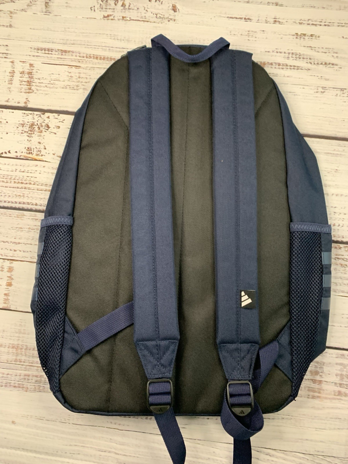 adidas Classic 3S 5 Backpack Navy White Black School Laptop Gym Bag JK3392 NWT